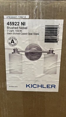 Kichler Joelson 2 света ванной крепление освещение в матовый никель 45922NI новый - Изображение 1 из 4
