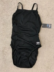 Speedo Women's Endurance + Water Polo Swimsuit - Black Size 10/36 NWT - Picture 1 of 17