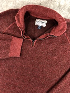 Flag & Anthem 1/4 Zip Pullover Herren XXL (Large) weinrot Sweater Langarm - Bild 1 von 10