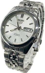 Seiko 5 Automatic 21 Jewels 7S26-01V0 Day/Date Mens Watch Excellent A465