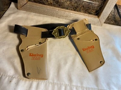 Pistoleras de cartón vintage Daisy Kid con cinturón de plástico Foto 1 de 4