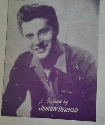 1945 Piano Sheet Music Symphony Johnny Desmond Featured 3 Pages of Music NYC - Image 1 of 4