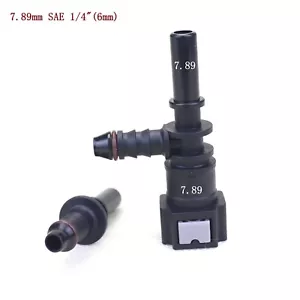 1 set Nylon Fuel Line Quick Connect Release Hose Disconnect Hose 7.89mm SAE 1/4" - Foto 1 di 6