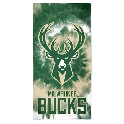 MILWAUKEE BUCKS TIE DYE 30"X60" SPECTRA BEACH TOWEL NEW WINCRAFT 😎 Cover
