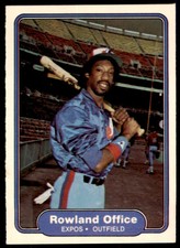 1982 Fleer Rowland Office . Montreal Expos #198
