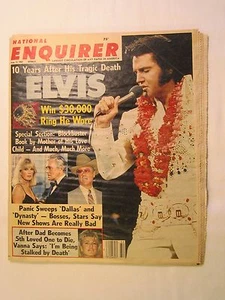 ELVIS PRESLEY Magazine NATIONAL ENQUIRER  Aug 11, 1987 10 Years After [Y59Vb6h] - Imagen 1 de 5