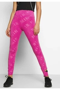 NWT Women's Nike Air Heritage Pink High Waist Running Tights 7/8 Length MSRP $65 - Picture 1 of 10