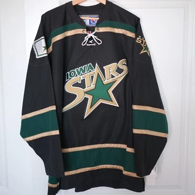 锐步CCM IOWA STARS AHL美国曲棍球联盟球衣尺寸XL — 第 1/4 张图片