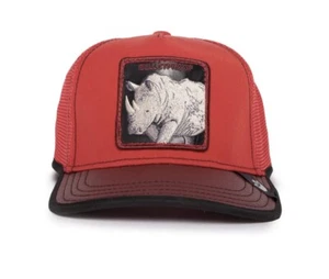 Goorin Bros Redacted Bullet Proof Rhino Red Trucker Hat Hype Cap Limited Edition - Picture 1 of 6