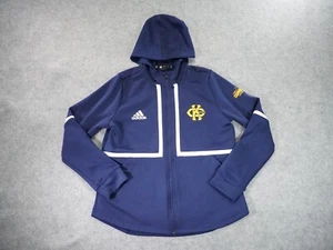 Adidas Hoodie Womens Large Kansas City Roos Blue Full Zip Pockets Casual - Picture 1 of 11