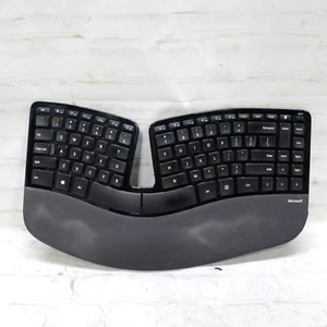 Microsoft Sculpt Ergonomic Desktop Keyboard Model 1559/Missing USB Dongle Tested - Picture 1 of 6