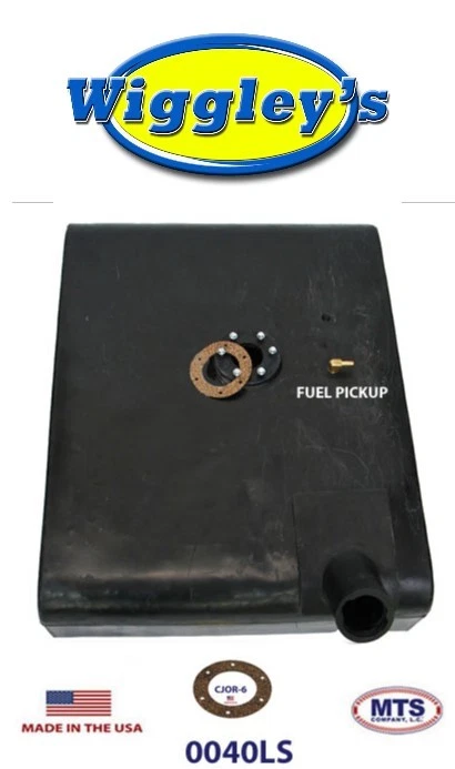 PLASTIC FUEL TANK MTS 0040LS FOR 61 62 63 64 65 JEEP CJ3B UNDER THE DRIVERS SEAT - Image 1 of 2