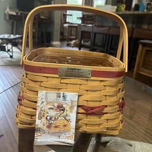 LONGABERGER 2000 WEIHNACHTSKOLLEKTION DECK DIE HALLEN KORB Futter NEU - Bild 1 von 6