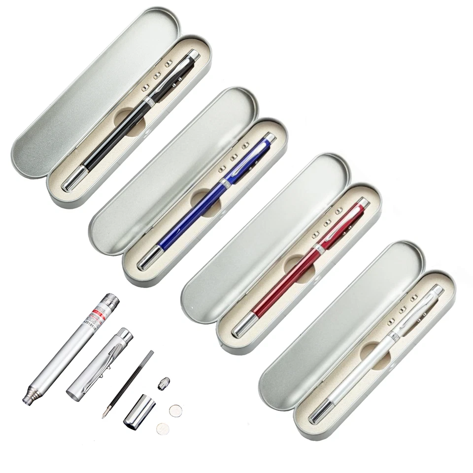 Laser Pointer Pen- 4 Pack (Mixed) | 5 in 1 | Laser | Extendable | Torch | Magnet - Image 1 of 4