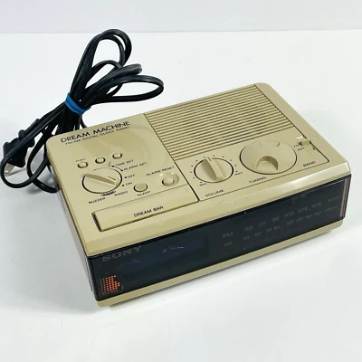 Radio Reloj Digital Sony Dream Machine FM/AM Modelo ICF-C5W Probado Funciona Foto 1 de 4