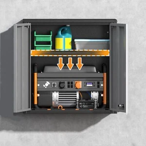 Metal Garage Tool Wall Cabinet ,Wall Organizer for Kitchen Tool Storage Cabinet - Picture 1 of 15