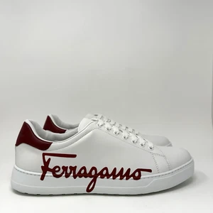 Salvatore Ferragamo Naruto Men's Leather Sneakers Size 11 M White Rouge - Picture 1 of 11