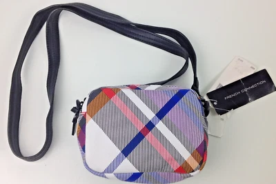 French Connection Contempo Mini Cross Body Bag,Plaid Multi-One Size - Imagem 1 de 3