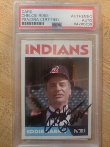 Chelcie Ross Custom Signed Card - Major League - PSA/DNA Slabbed