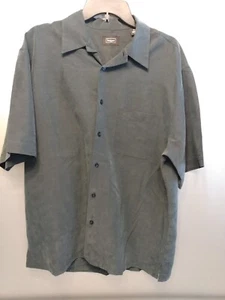Camisa Haggar de Mangas Cortas con Botones Gris Carbón Talla Mediana - Imagen 1 de 10