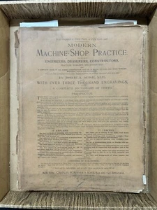 Joshua Rose Lot MODERN MACHINE SHOP PRACTICE prospectus + 4 parts many PLATES - Picture 1 of 6