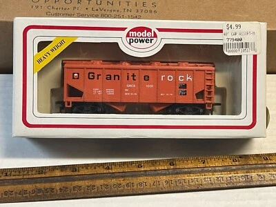 Model Power No. 8084 HO Scale 2 Bay 36' Covered Hopper GRCX #1001 MIB NOS - Image 1 of 4