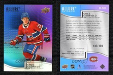 2021-22 Upper Deck Allure Rainbow Blue Purple /199 Cole Caufield #R-50 Rookie RC