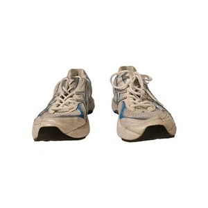 Mens Tennis Shoes ASICS GT-2150 White Blue Size 7 - Picture 1 of 7