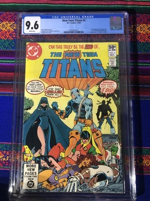 NEW TEEN TITANS #2 ~ DC 1980 ~ CGC 9.6 ~ 1ST DEATHSTROKE, TRIGON CAMEO - Image 1 of 2