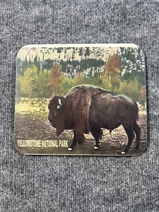 Tappetino per mouse vintage Parco Nazionale Yellowstone con bisonte - Foto 1 di 4