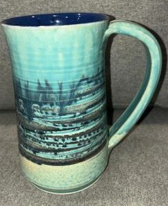 Impresionante taza/tankard de gres de cerámica artística de estudio VICTORIA LITTLEJOHN - firmada  - Imagen 1 de 7