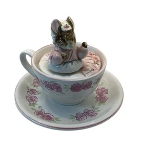 BEATRIX POTTER Vintage Schmid handbemalte Spieluhr TAYLOR OF GLOUCESTER - Bild 1 von 20