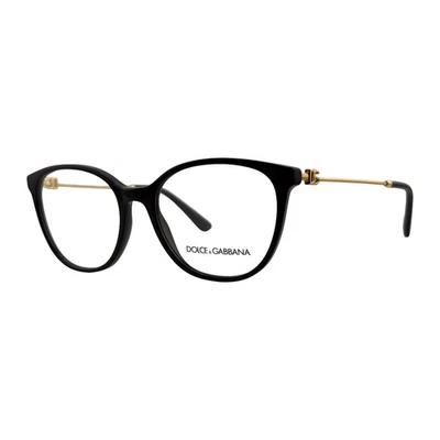 Monturas de gafas Dolce & Gabbana DG3363 negras/doradas 54 mm 18 mm 145 mm - 501 Foto 1 de 4