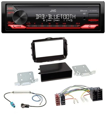 JVC Bluetooth USB DAB MP3 Autoradio für Alfa Giulietta ab 2013 ISO piano-schwarz - Bild 1 von 4