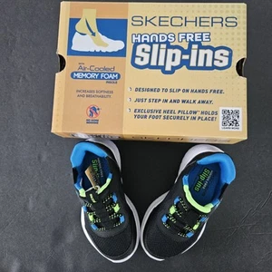 Slipper Skechers waschbar Kindergröße 7M schwarz Turnschuhe Brisk Burst Machine - Bild 1 von 11