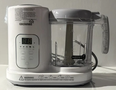 Grownsy BL-603 White Gray Baby Food Maker Digital Panel Electric Food Processor - Image 1 of 4