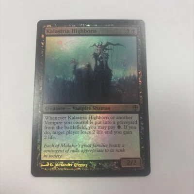 Kalastria Highborn FOIL Worldwake LP Black Rare MTG 59 / 145 Vampire Shaman - Image 1 of 4