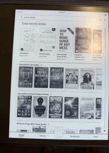 Amazon Kindle Scribe 1ª Generación 32 GB, Wi-Fi, 10,2" - Tungsteno (con Pluma Premium) - Imagen 1 de 3