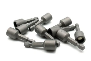 TMAX 10pc Impact Ready 3/8 Inch Magnetic Nutsetter Set 1/4 Inch (6mm) Shank - Picture 1 of 3