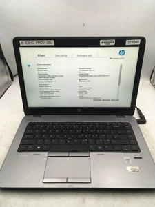 HP ELITEBOOK 840 G1 - BOOT TO BIOS - INTEL I7 4600U - 4GB RAM - NO OS -READ- BB - Bild 1 von 8
