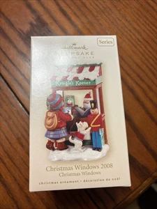 Hallmark Keepsake Christmas Window 2008 adorno sexto en serie Kringle's Korner - Imagen 1 de 2