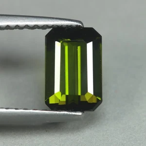 1,03 Cts_Pietra Preziosa Sciolta_Tormalina Verde Mozambico 100% Naturale Non Riscaldata - Foto 1 di 3