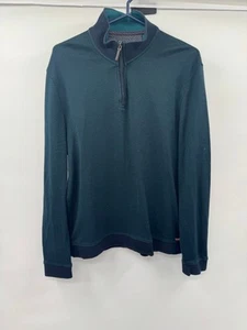Ted Baker Men's Pullover Long Sleeve Size 6 Teal Jumper - Picture 1 of 3