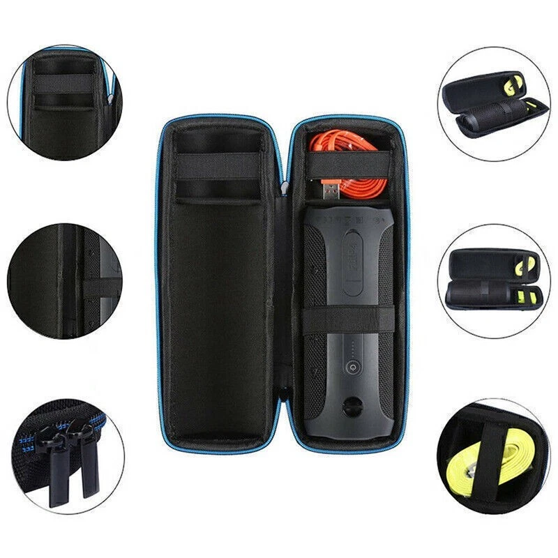 High Quality EVA Travel Carrying Bag Fit For JBL Flip1 2 3 4 Bluetooth Speaker - Image 1 of 4