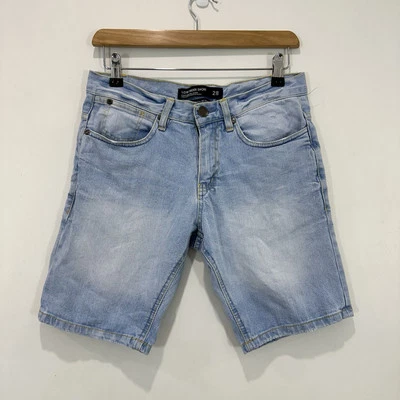 Pantalones Cortos Algodón On Low Rider Mujer 28 (72 cm) Azul Denim Elastizados Calce Ajustado Foto 1 de 4