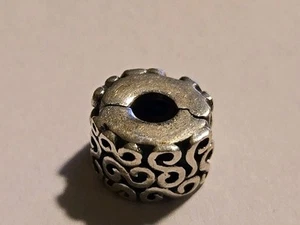 Pandora  ALE Sterling Silver Swirls Design Clip Charm - Picture 1 of 5