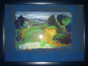 IOAN SBARCIU - Landschaft VI. Acryl auf festem Karton, schön gerahmt. - Picture 1 of 5