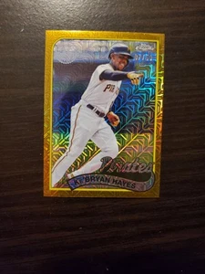 Ke'Bryan Hayes 2024 Topps Chrome 35th Anniversary Gold Refractor /50 Pirates - Picture 1 of 4