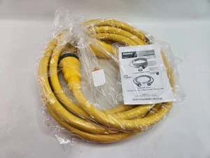 Marinco 6153SPP-25 Cordset 50A 125V 25'  Yellow 25ft Brand New - Picture 1 of 8