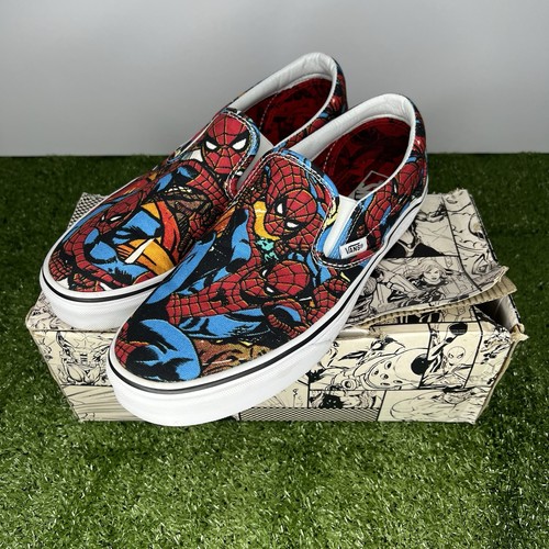 Slip on classico uomo taglia 8 5 VANS Marvel Spiderman vn0a38f79h7